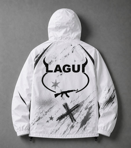 Veste EN CROIX Blanc — détail