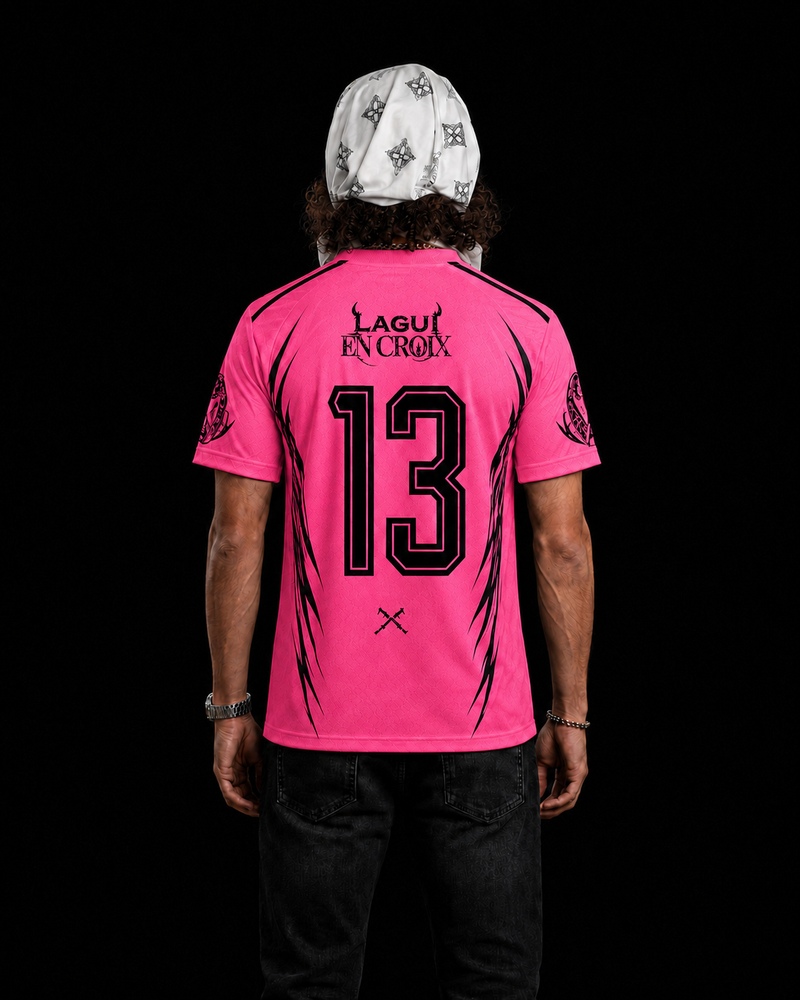Tee Shirt réfléchissant EN CROIX Rose — dos