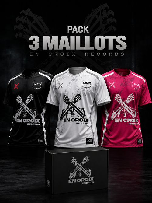 Pack 3 Maillots En Croix Records