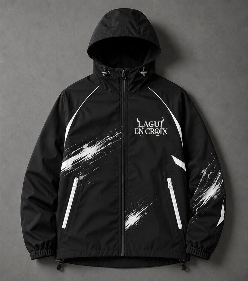Veste EN CROIX Noir — face